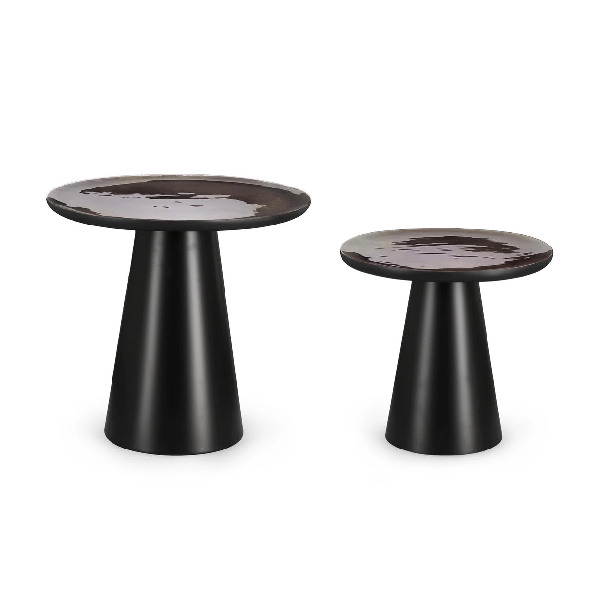 2er Set Couchtisch rund Zainab - ZEN ZONE Furniture