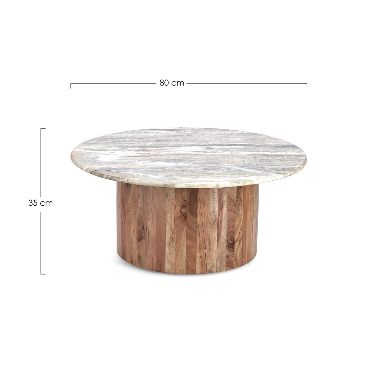 Couchtisch rund 80x80 Eloy - ZEN ZONE Furniture