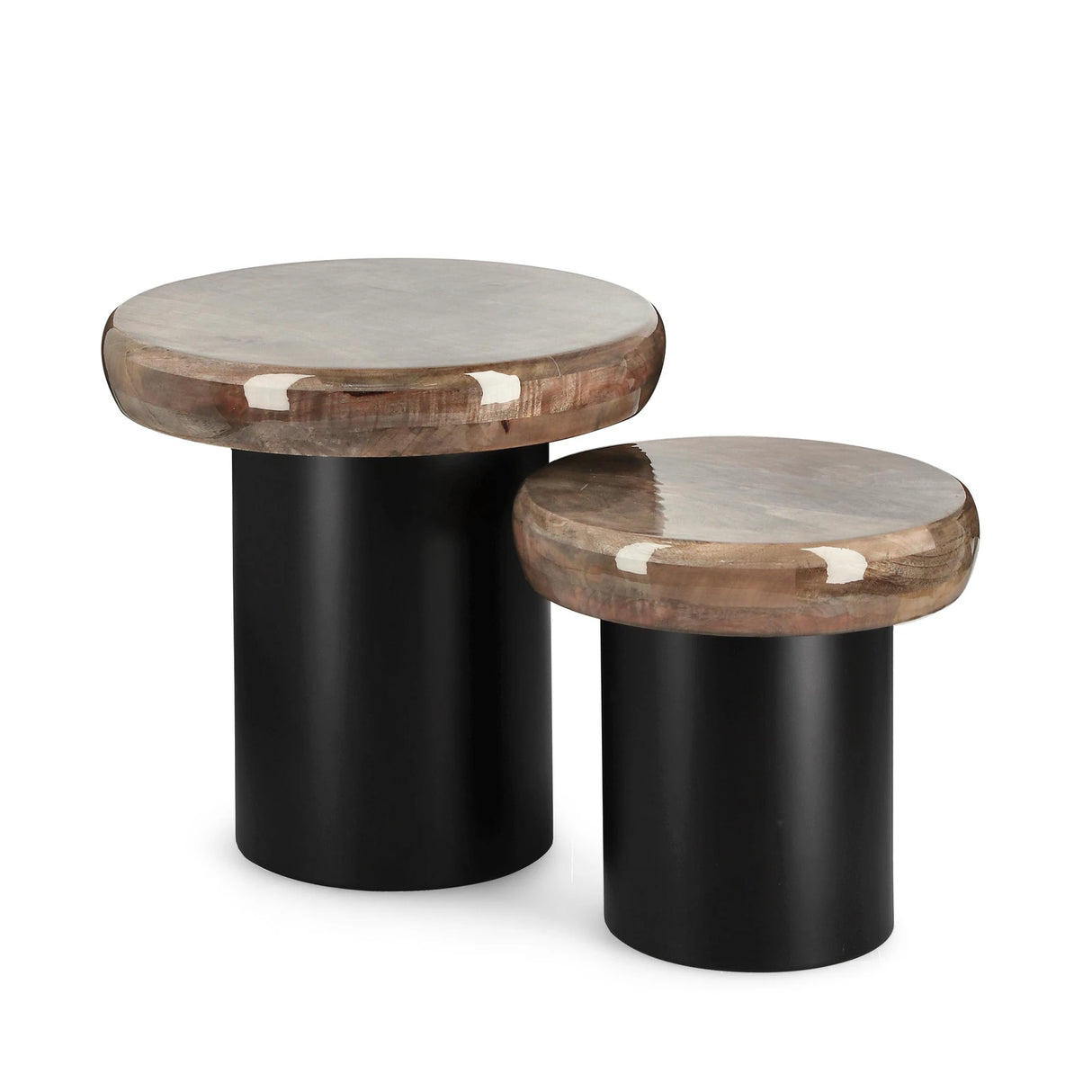 2er Set Couchtisch Talin rund - ZEN ZONE Furniture