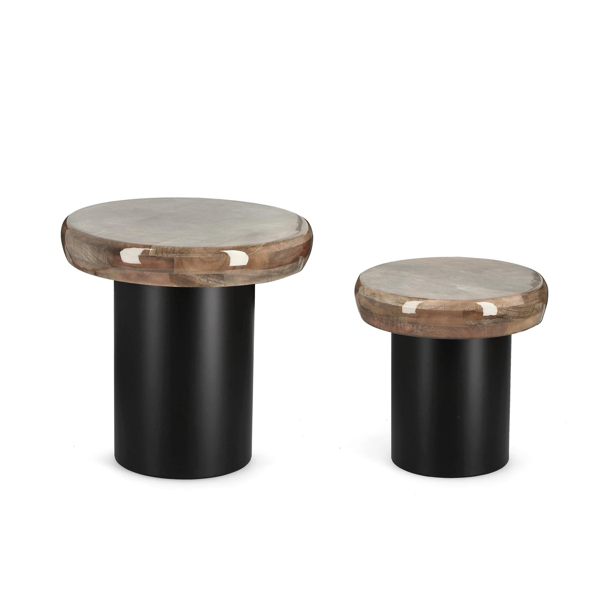 2er Set Couchtisch Talin rund - ZEN ZONE Furniture