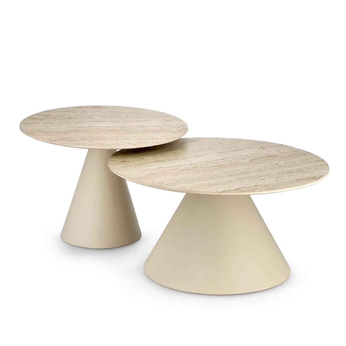 2er Set Couchtisch Hardy rund - ZEN ZONE Furniture