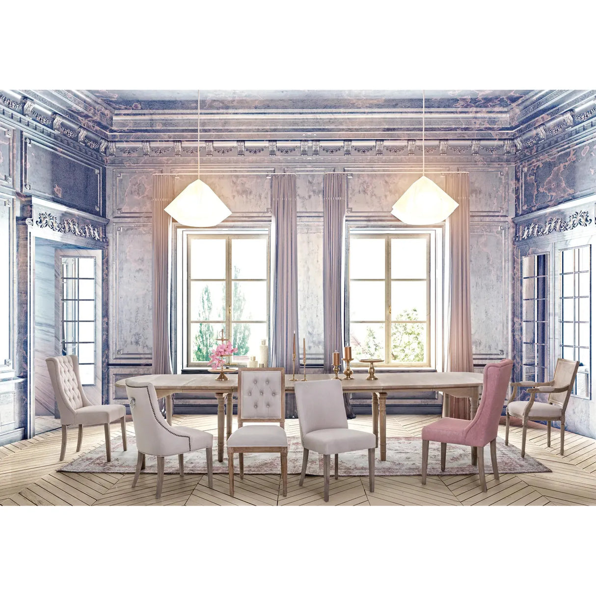 Cally Natural Stuhl mit Kissen - ZEN ZONE Furniture