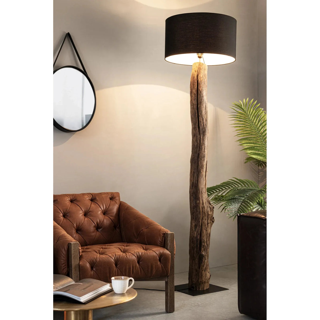 Harrison Sessel Brown Vintage - ZEN ZONE Furniture