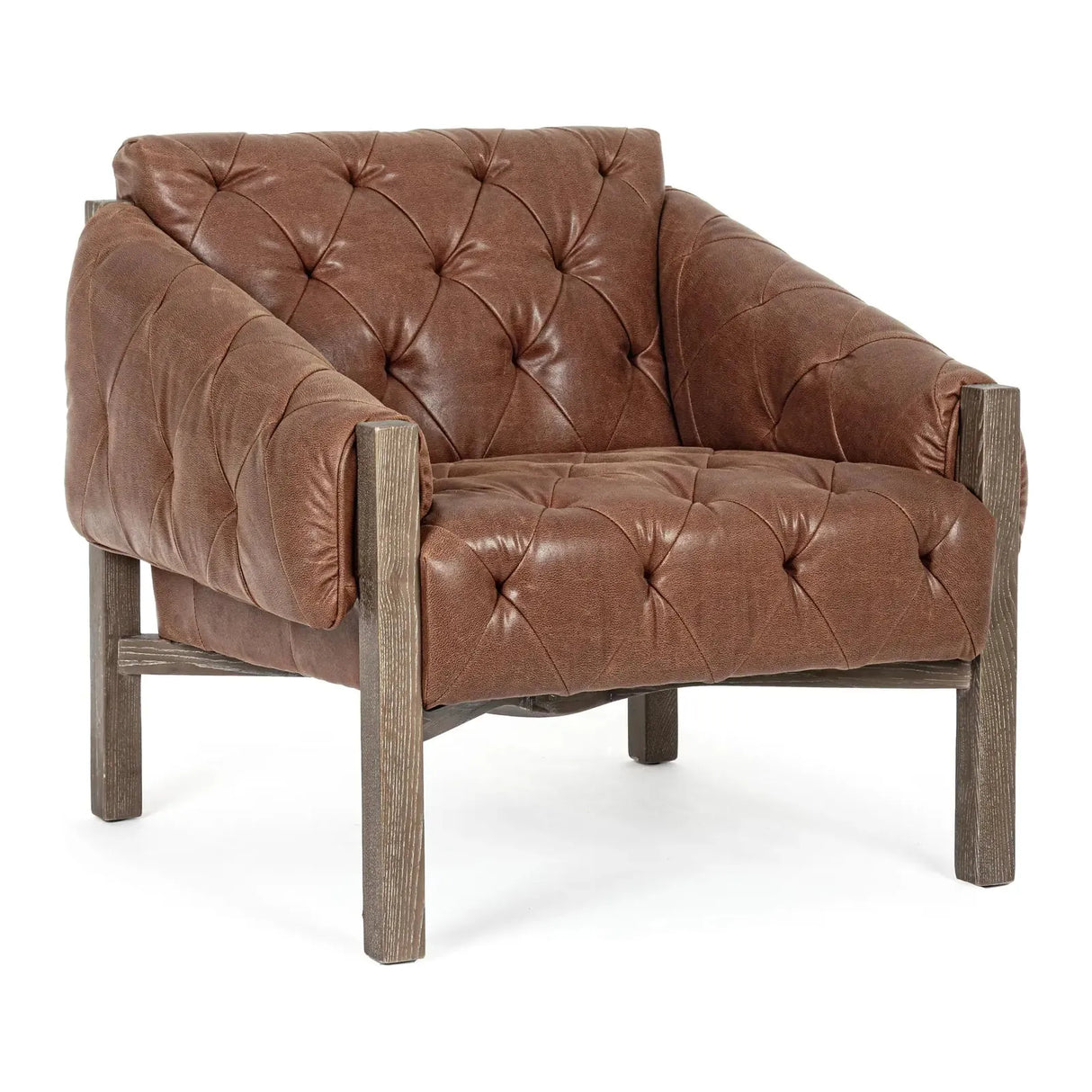 Harrison Sessel Brown Vintage - ZEN ZONE Furniture