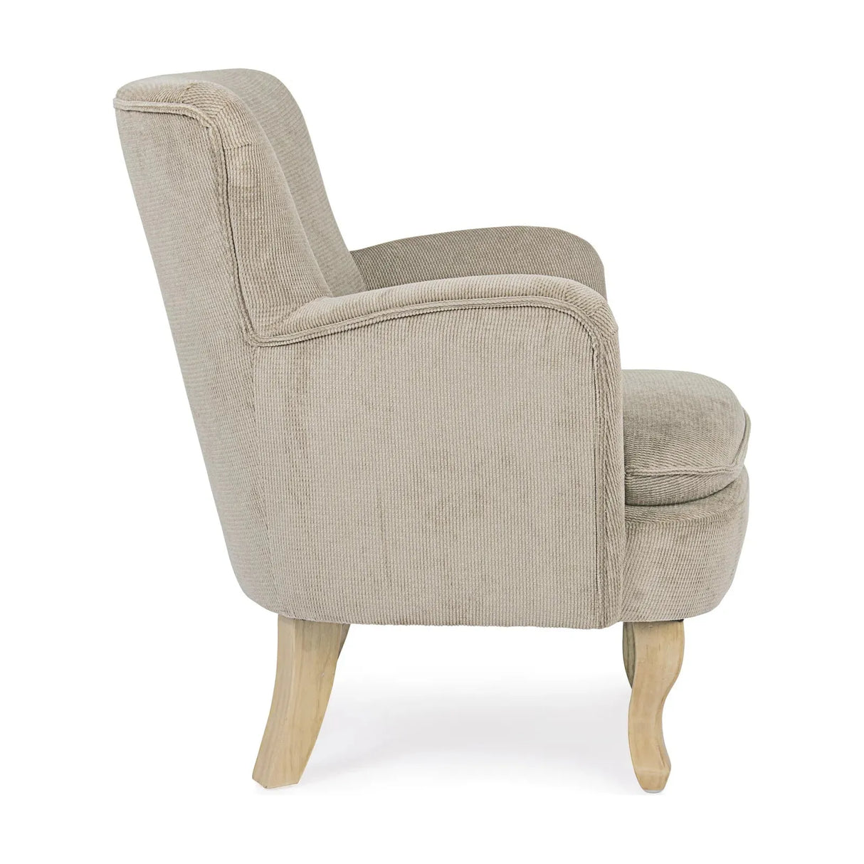 Chenille Sessel Taupe - ZEN ZONE Furniture