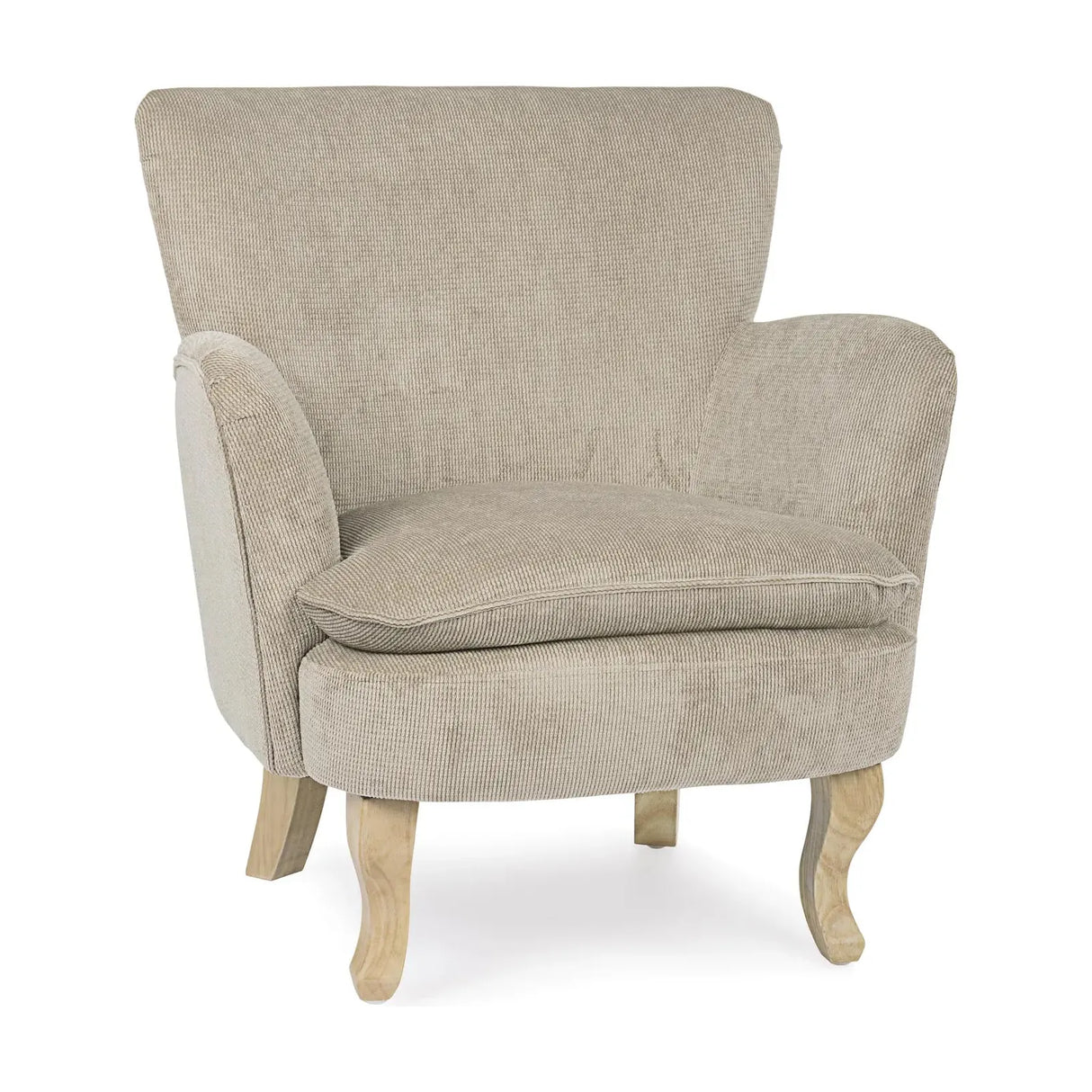 Chenille Sessel Taupe - ZEN ZONE Furniture