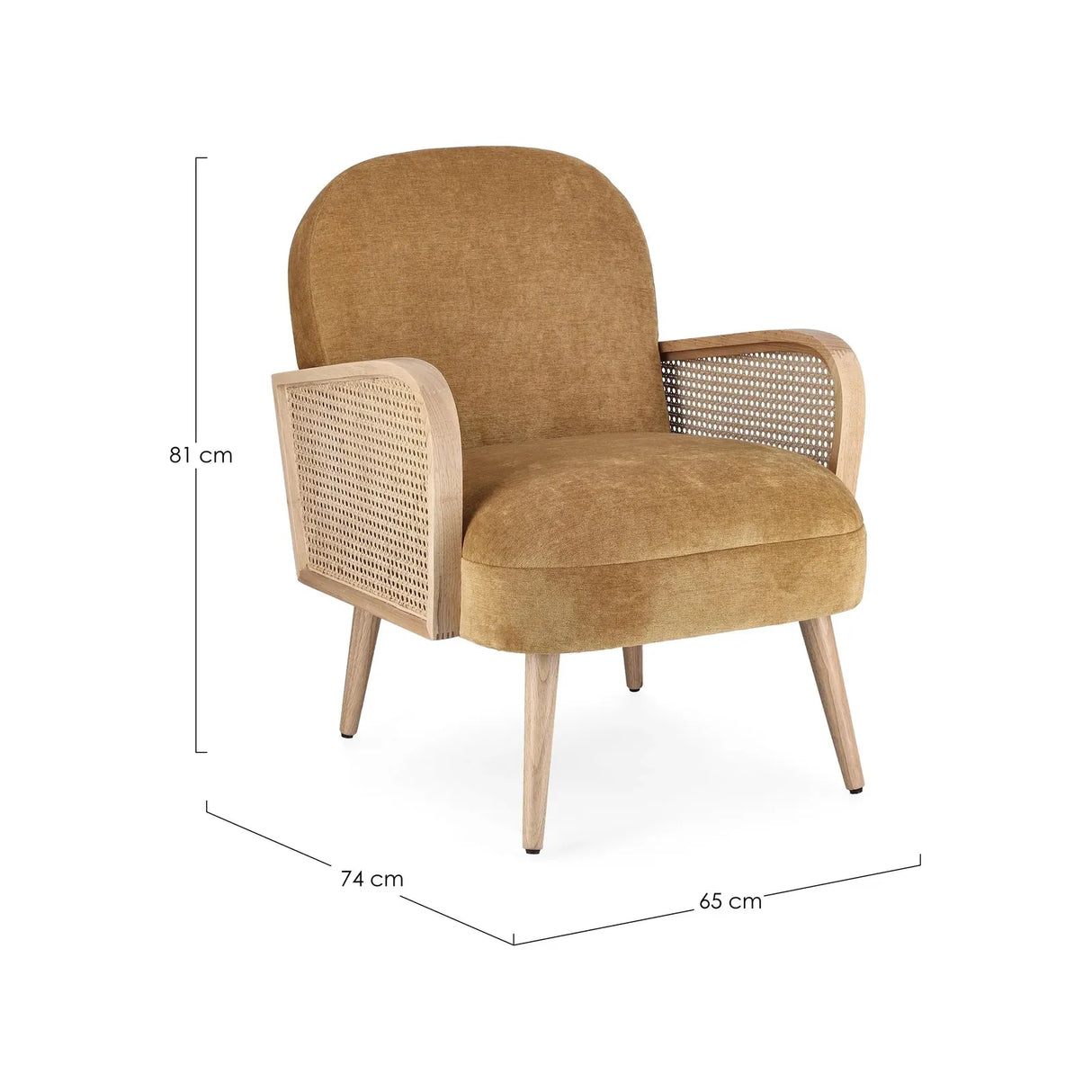 Dalida Sessel Senf - ZEN ZONE Furniture