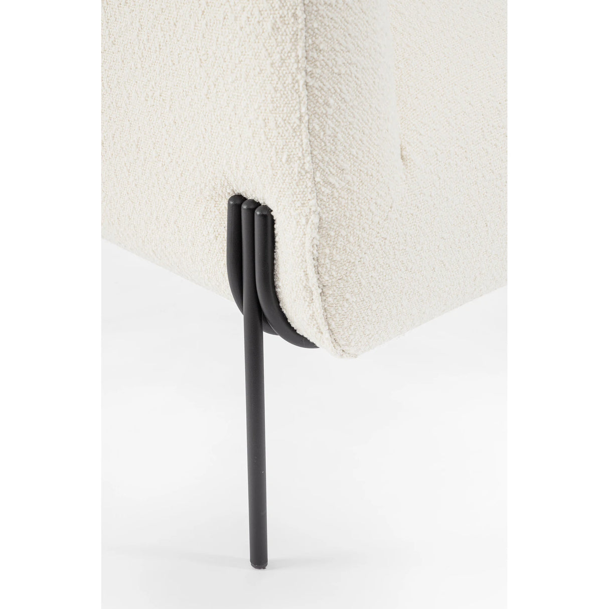 Sessel Claudine Weiß Bouclé - ZEN ZONE Furniture