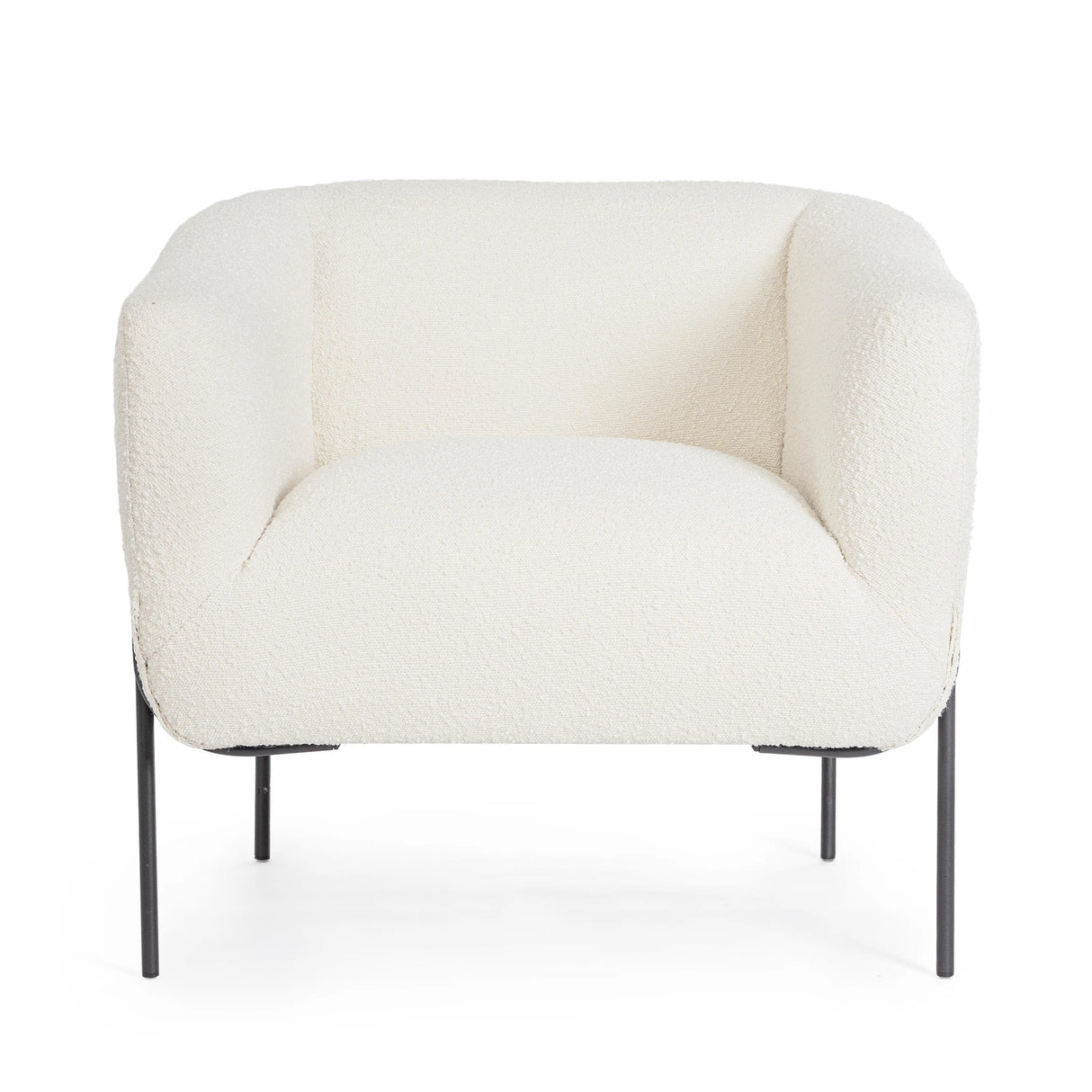 Sessel Claudine Weiß Bouclé - ZEN ZONE Furniture