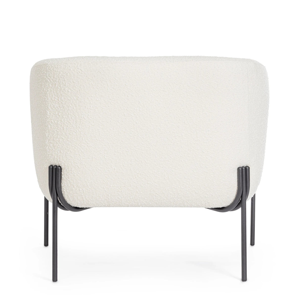 Sessel Claudine Weiß Bouclé - ZEN ZONE Furniture