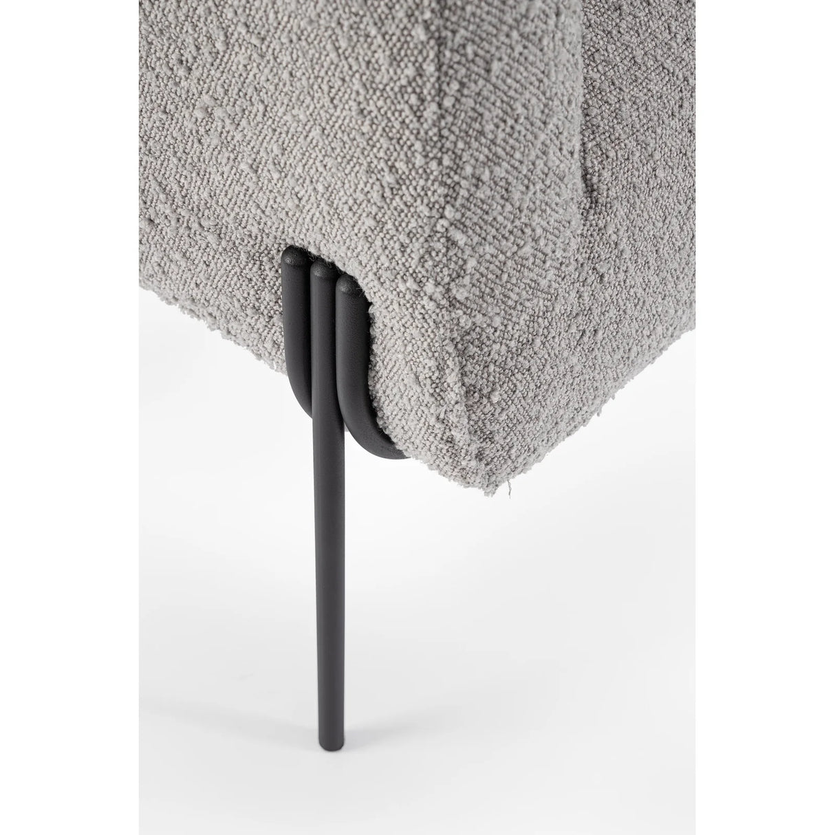 Sessel Claudine Grau Bouclé - ZEN ZONE Furniture