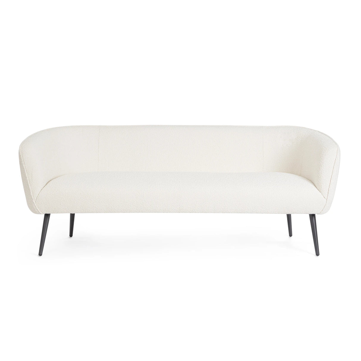 Sofa 3-Sitzer Avril Weiß Bouclé - ZEN ZONE Furniture