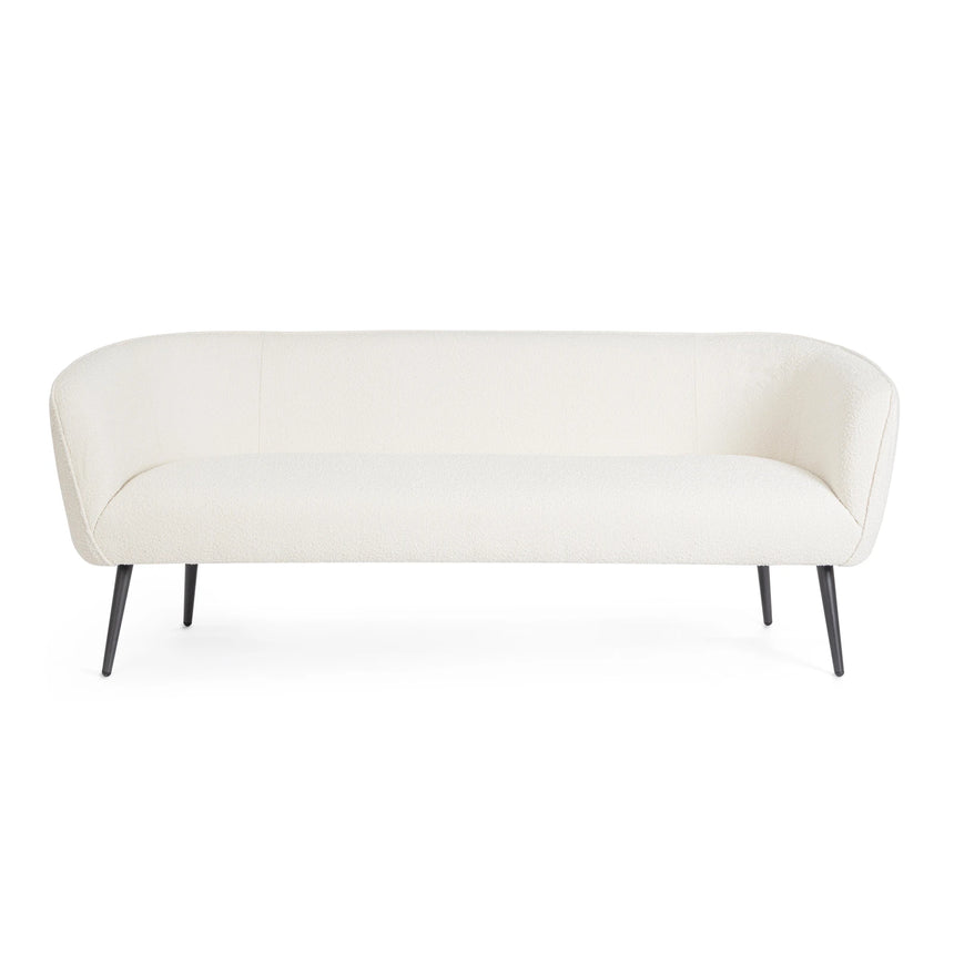 Sofa 3-Sitzer Avril Weiß Bouclé - ZEN ZONE Furniture