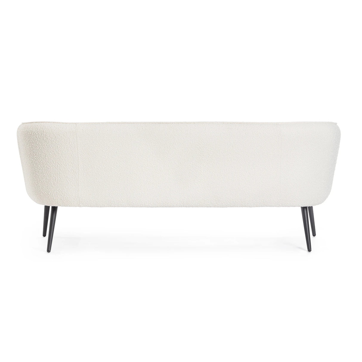 Sofa 3-Sitzer Avril Weiß Bouclé - ZEN ZONE Furniture