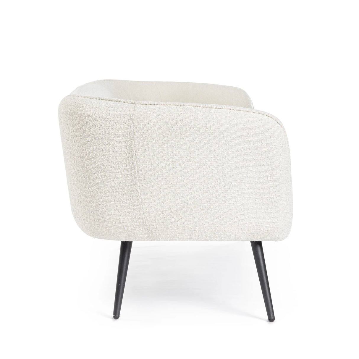 Sofa 3-Sitzer Avril Weiß Bouclé - ZEN ZONE Furniture