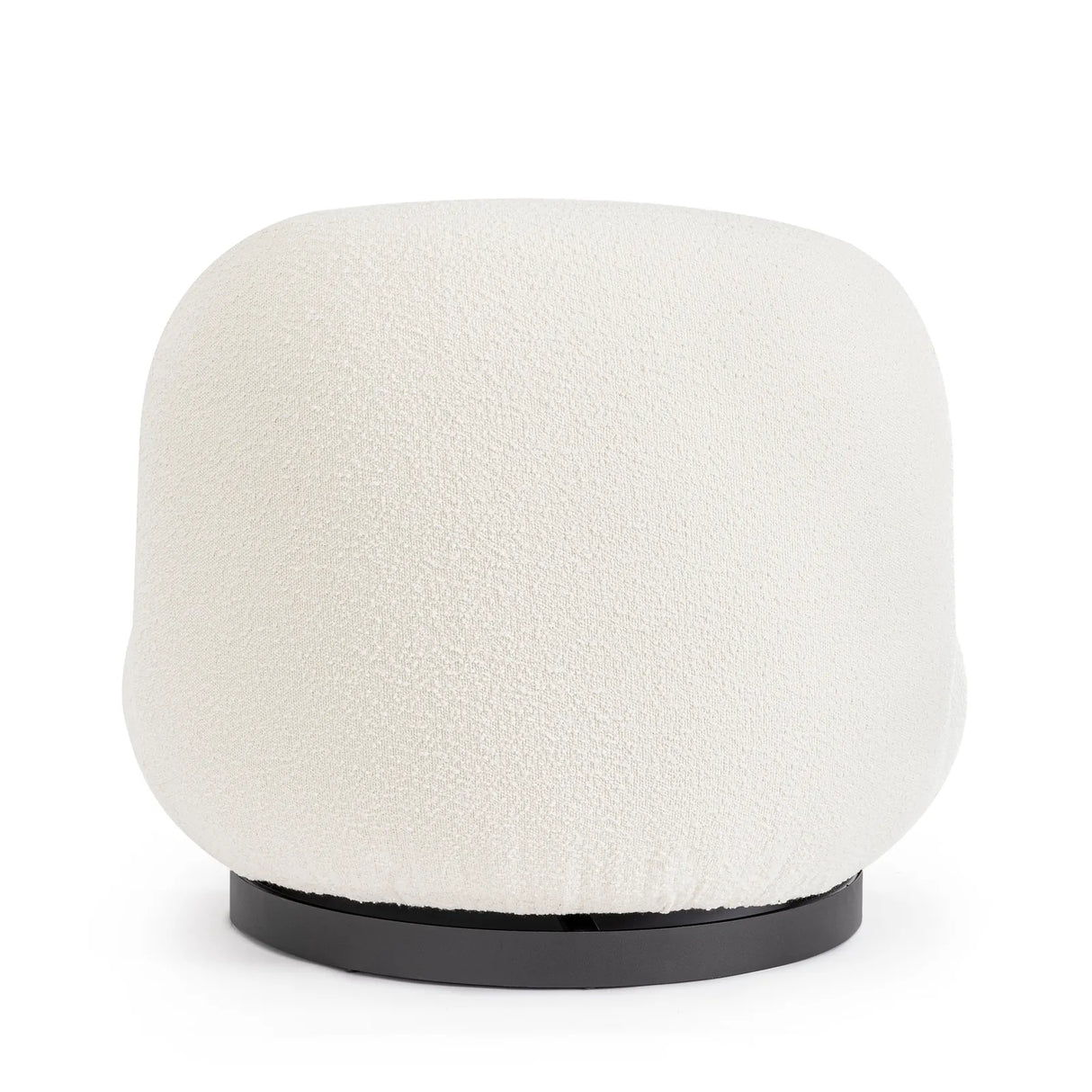 Drehsessel Margot Weiß Bouclé - ZEN ZONE Furniture