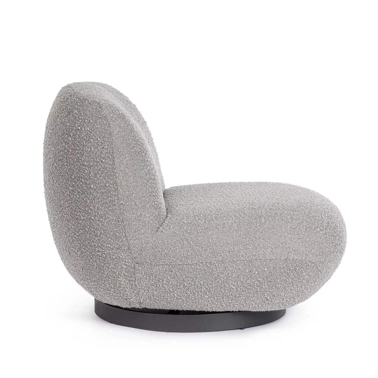 Drehsessel Margot Grau Bouclé - ZEN ZONE Furniture