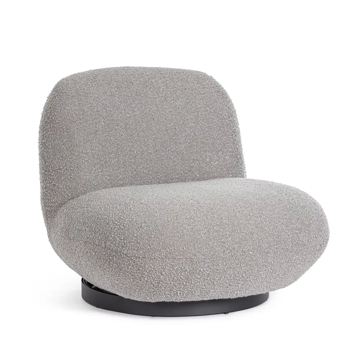 Drehsessel Margot Grau Bouclé - ZEN ZONE Furniture