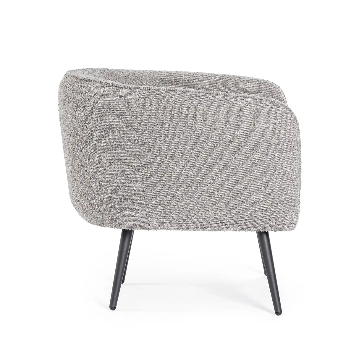 Sessel Avril Grau Bouclé - ZEN ZONE Furniture