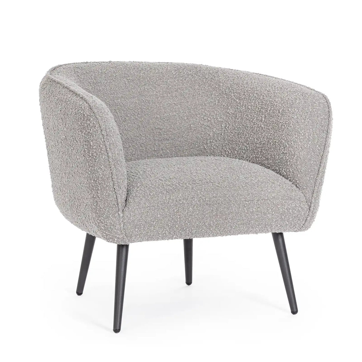 Sessel Avril Grau Bouclé - ZEN ZONE Furniture