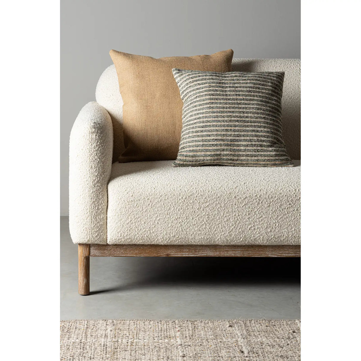 Sofa 3-Sitzer Detroit Naturfarbe Bouclé - ZEN ZONE Furniture