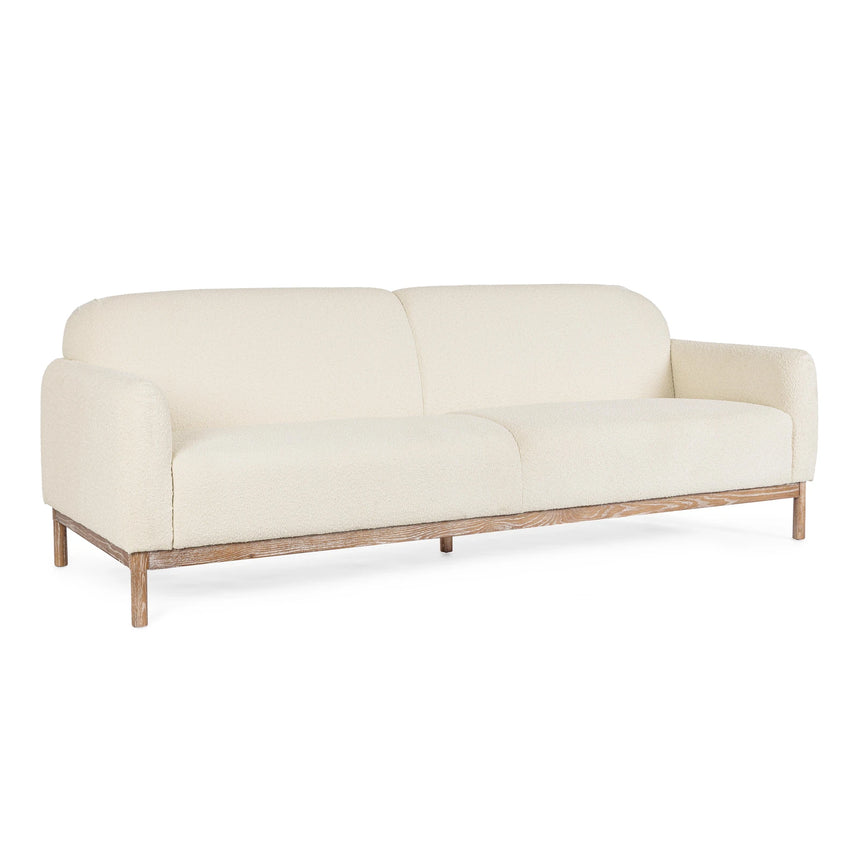 Sofa 3-Sitzer Detroit Naturfarbe Bouclé - ZEN ZONE Furniture