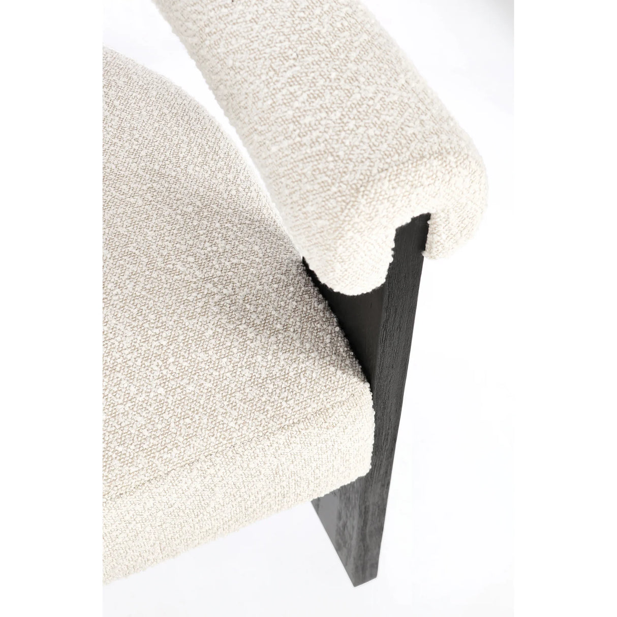 Essstuhl mit Armlehne Agape Schwarz/Nat - ZEN ZONE Furniture