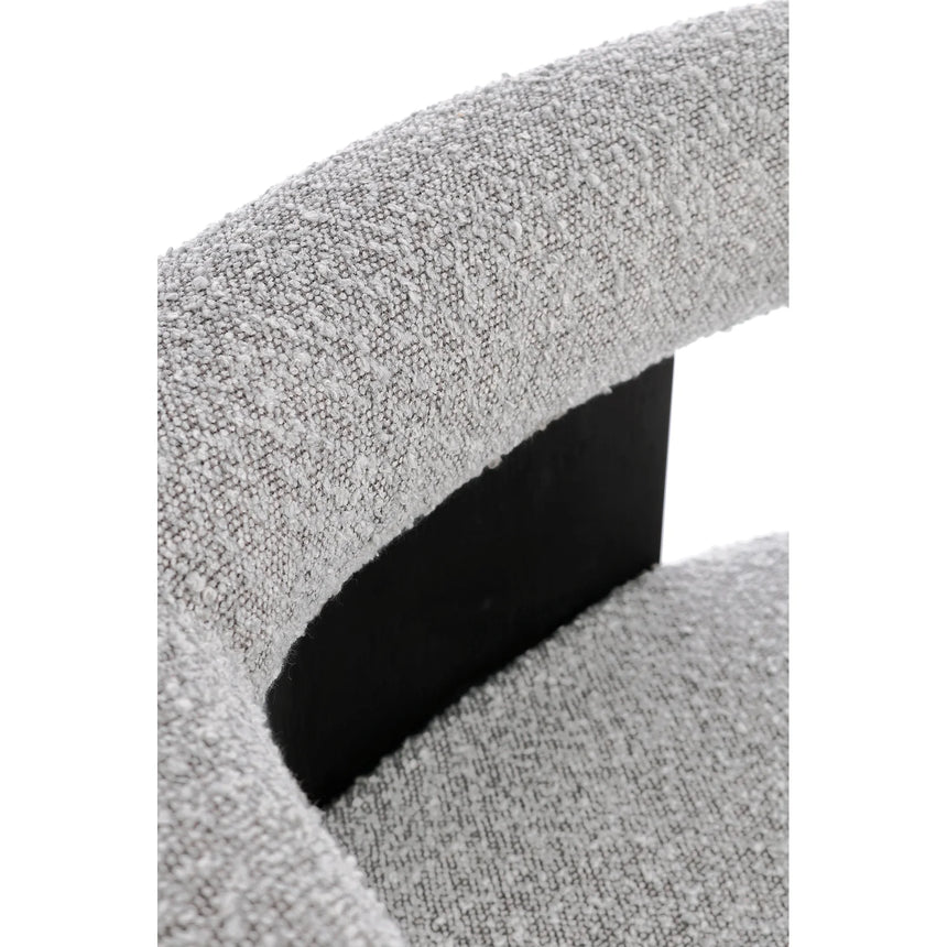 Essstuhl mit Armlehne Agape Schwarz/Grau - ZEN ZONE Furniture