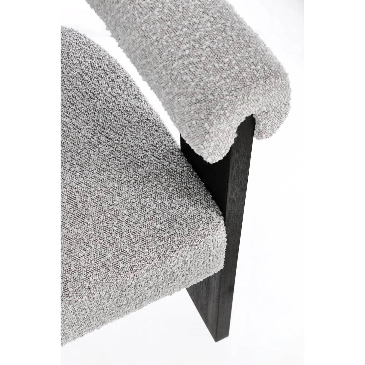 Essstuhl mit Armlehne Agape Schwarz/Grau - ZEN ZONE Furniture