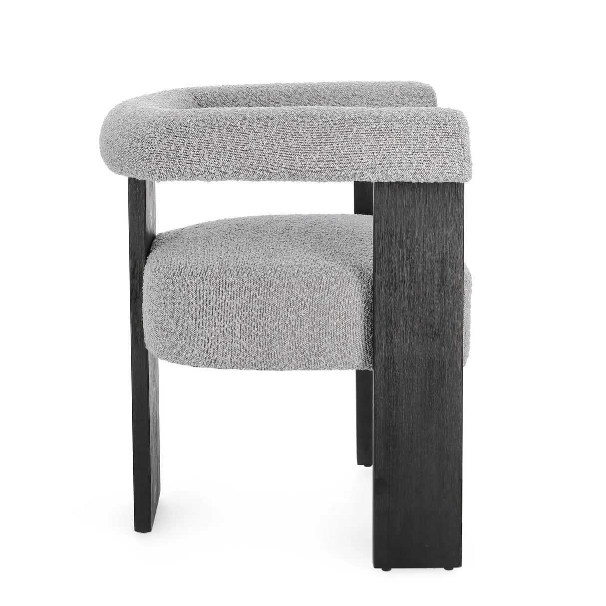 Essstuhl mit Armlehne Agape Schwarz/Grau - ZEN ZONE Furniture