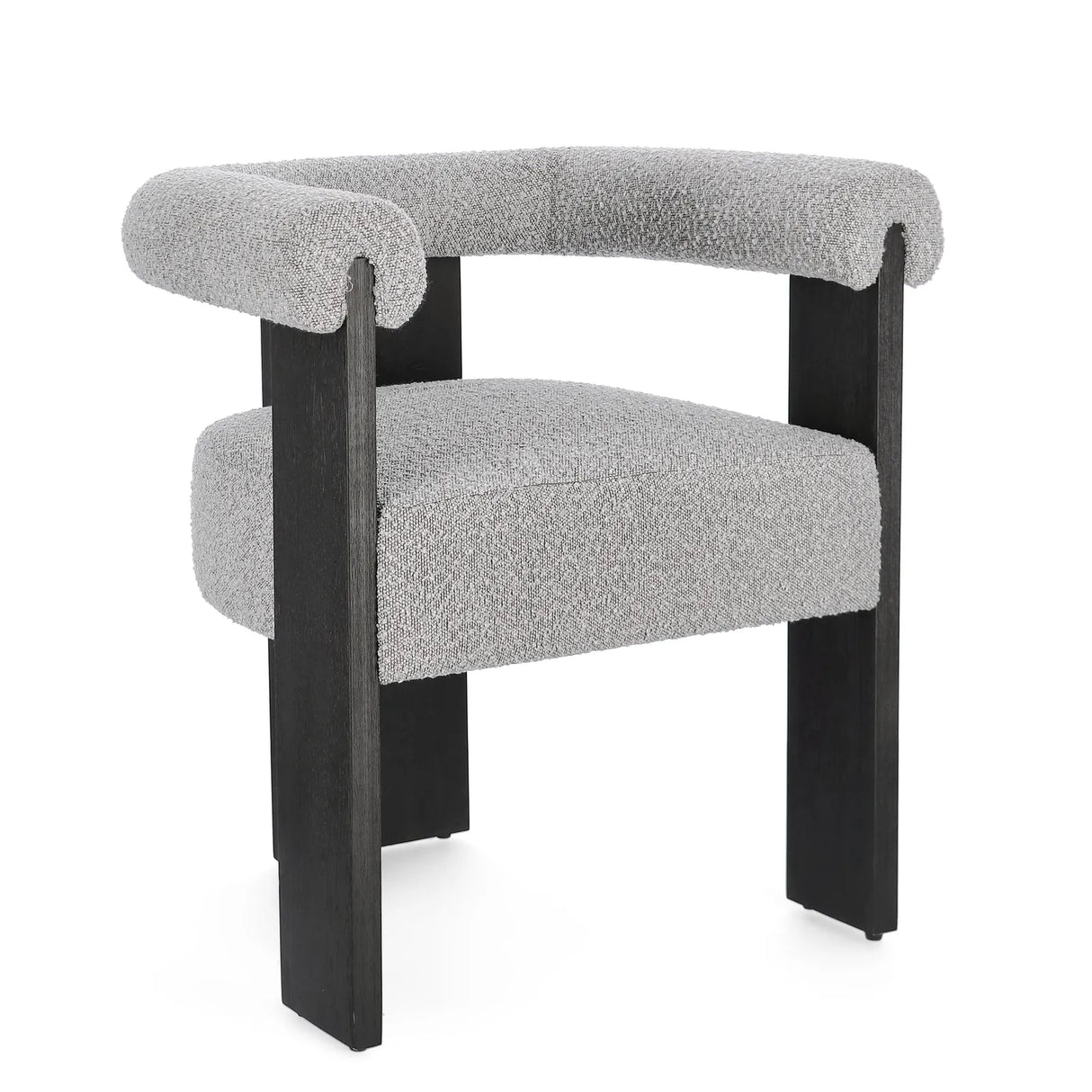 Essstuhl mit Armlehne Agape Schwarz/Grau - ZEN ZONE Furniture
