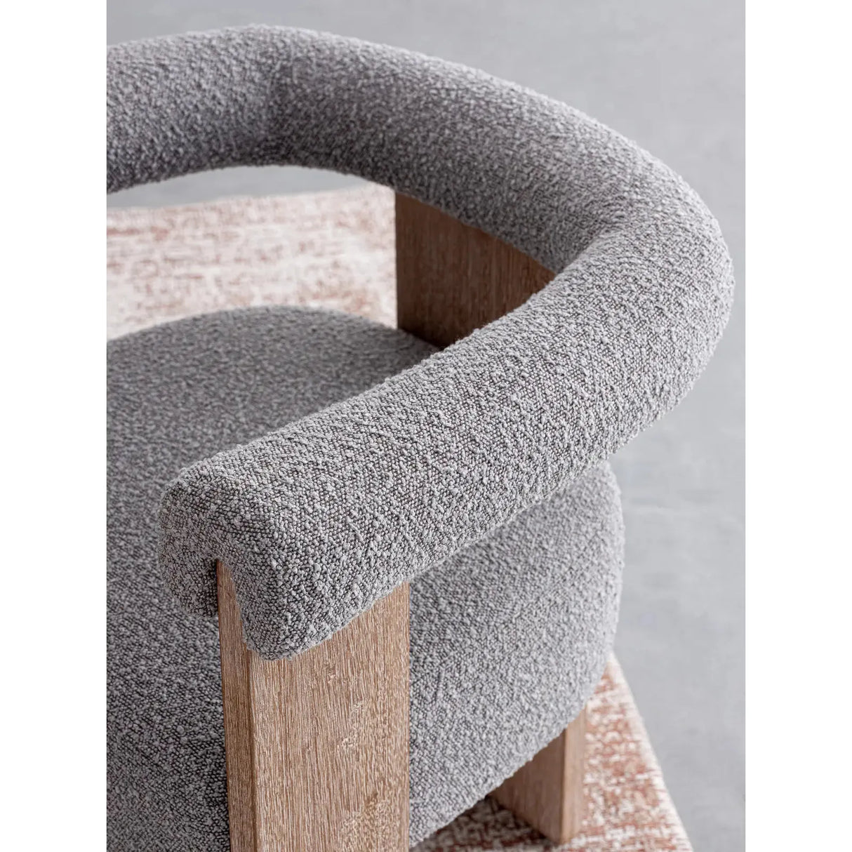 Agape Stuhl Natur/Grau mit Armlehne - ZEN ZONE Furniture