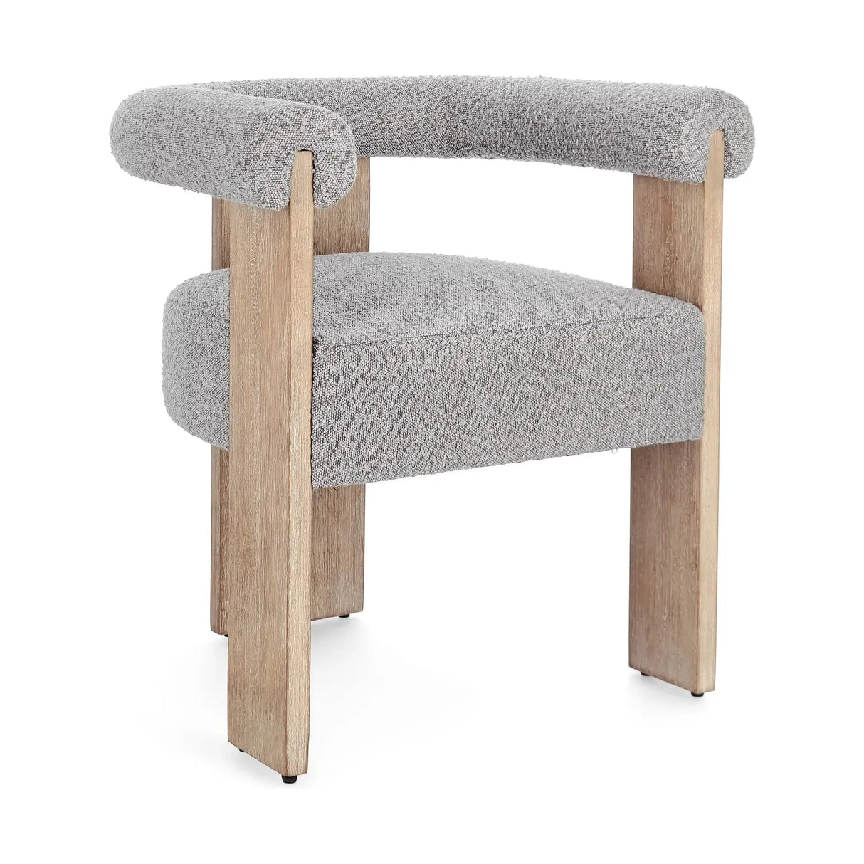 Agape Stuhl Natur/Grau mit Armlehne - ZEN ZONE Furniture