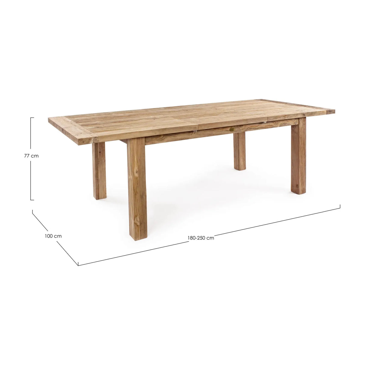 Bounty Ausziehbarer Tisch 180x250 cm Recyceltes Teakholz - ZEN ZONE Furniture