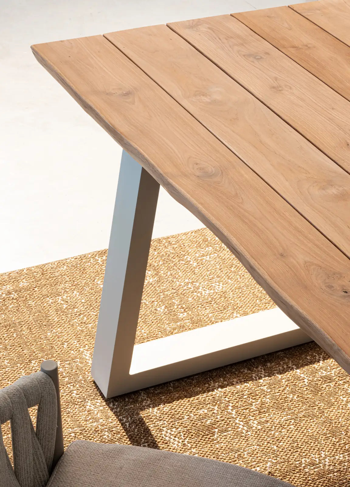 Outdoor Tisch Legend aus Aluminium und Teakholz 240x100 - ZEN ZONE Furniture