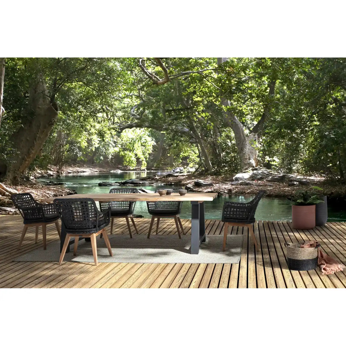 Gartenstuhl mit Armlehne und Kissen Madison S - ZEN ZONE Furniture