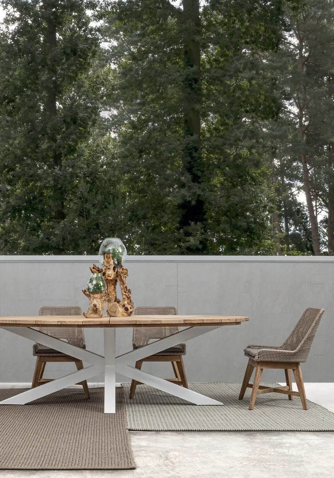 Gartenstuhl mit Kissen Hesperia Taupe - ZEN ZONE Furniture