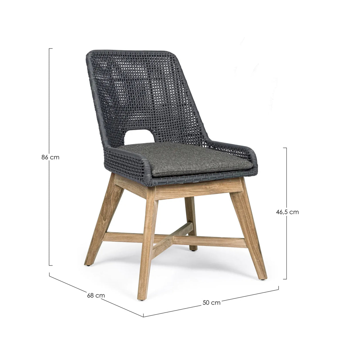 Gartenstuhl mit Kissen Hesperia Slate - ZEN ZONE Furniture