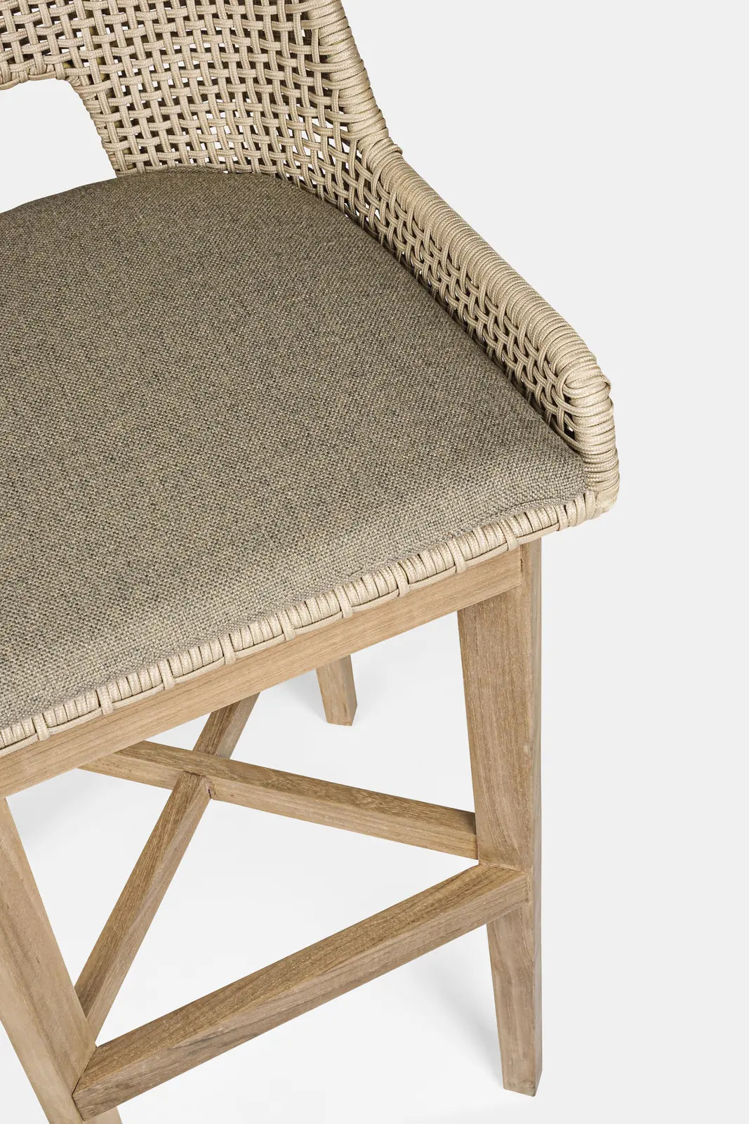 Outdoor Barhocker Hesperia mit Kissen Taupe - ZEN ZONE Furniture