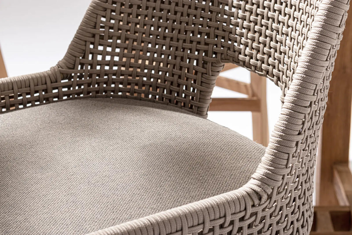 Outdoor Barhocker Hesperia mit Kissen Taupe - ZEN ZONE Furniture