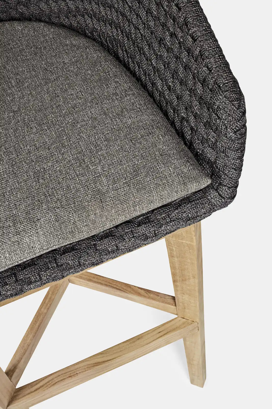 Outdoor Barhocker Coachella mit Kissen Anthrazit - ZEN ZONE Furniture