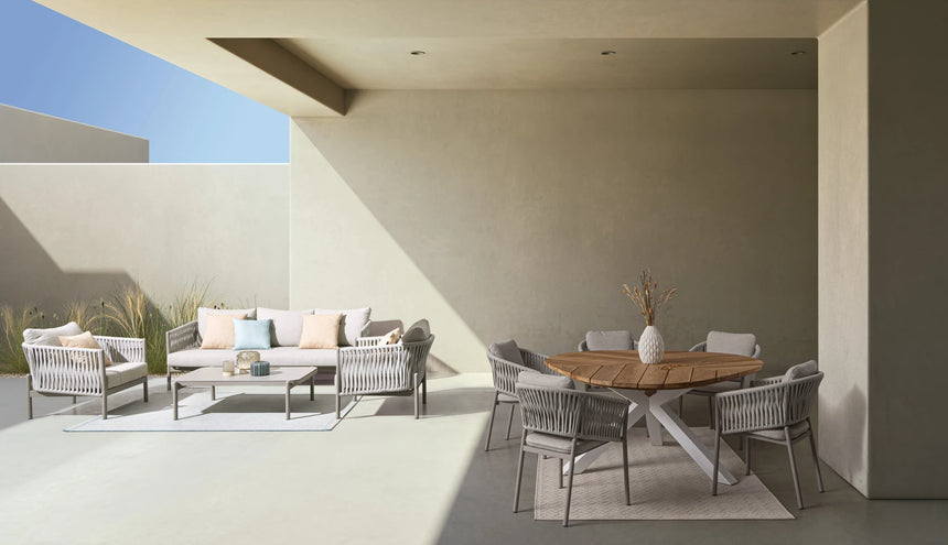 Gartentisch 160 Weiß RT01 Palmdale - ZEN ZONE Furniture