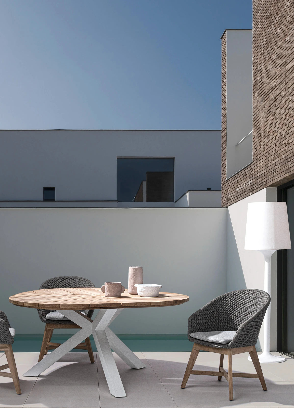 Gartentisch 160 Weiß RT01 Palmdale - ZEN ZONE Furniture