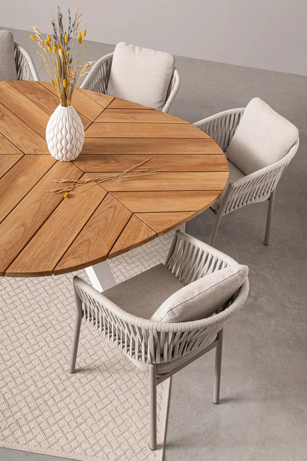 Gartentisch 160 Weiß RT01 Palmdale - ZEN ZONE Furniture