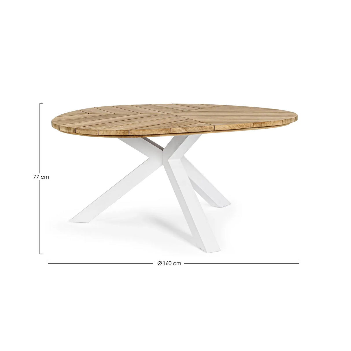 Gartentisch 160 Weiß RT01 Palmdale - ZEN ZONE Furniture