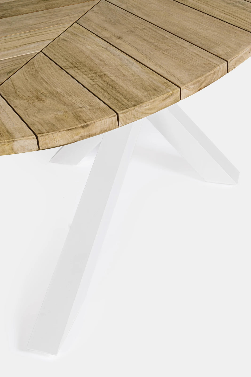 Gartentisch oval 240x110 Weiß RT01 Palmdale - ZEN ZONE Furniture