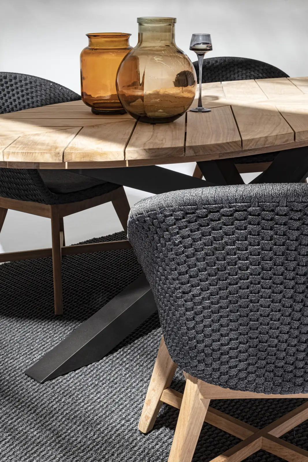 Gartentisch oval 240x110 Carbon RT02 Palmdale - ZEN ZONE Furniture