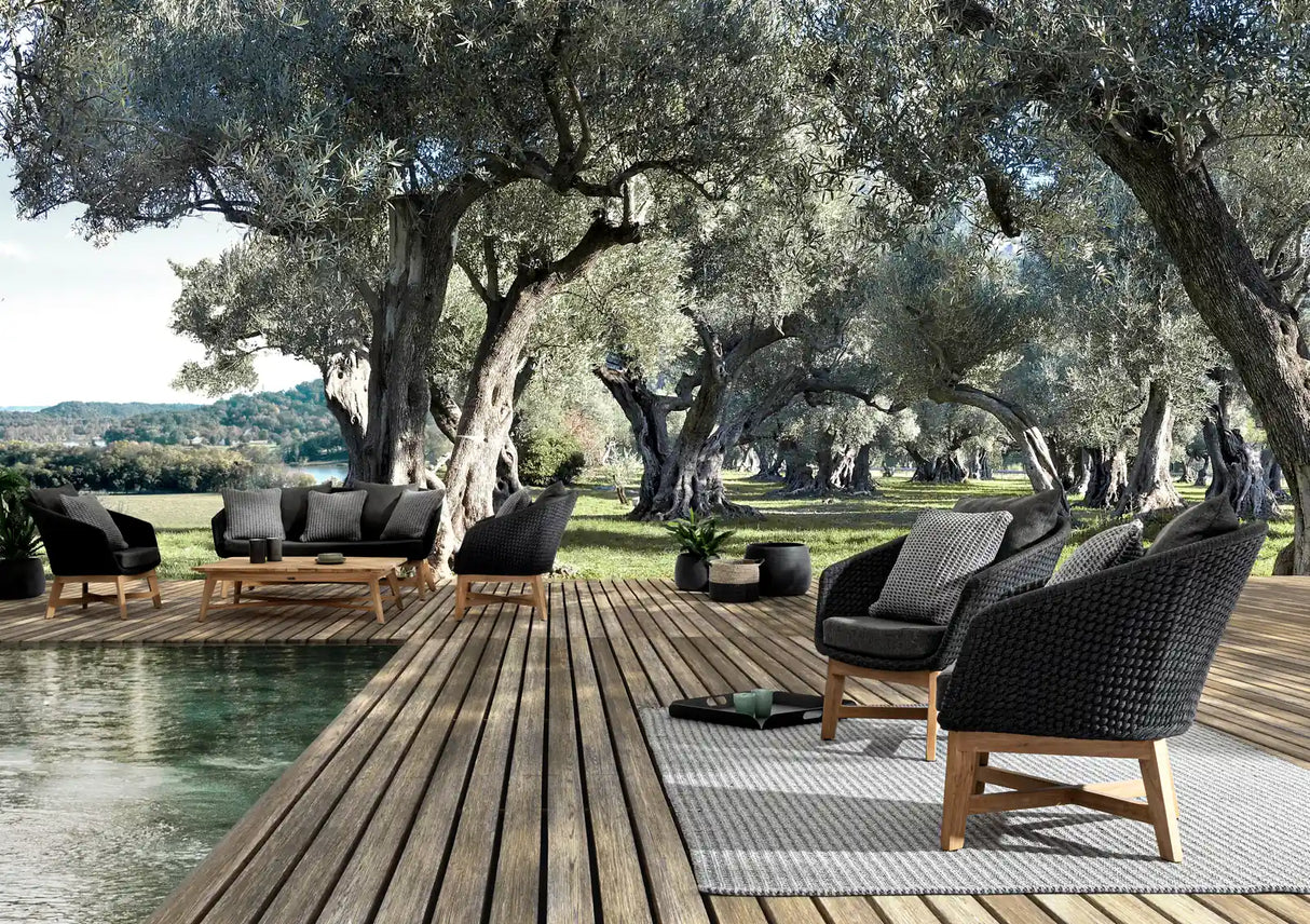 Outdoor Sessel Coachella mit Kissen Anthrazit - ZEN ZONE Furniture