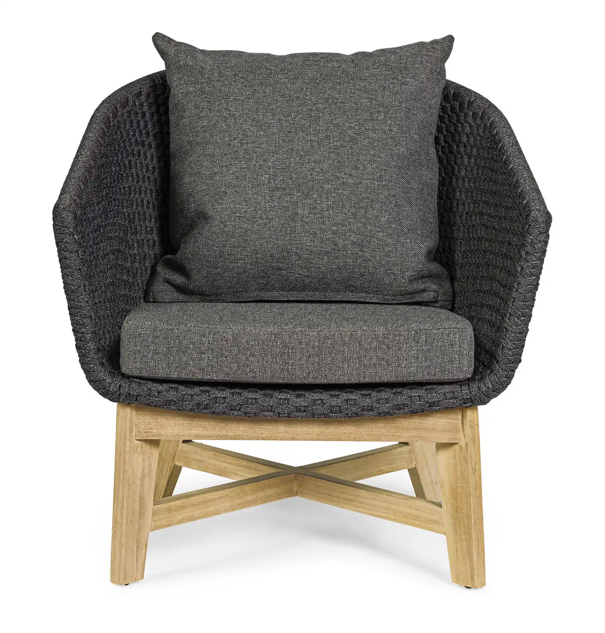 Outdoor Sessel Coachella mit Kissen Anthrazit - ZEN ZONE Furniture