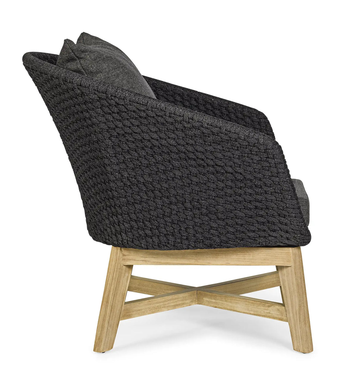 Outdoor Sessel Coachella mit Kissen Anthrazit - ZEN ZONE Furniture